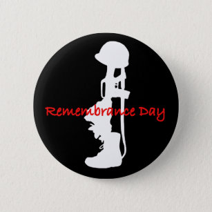 Bóton Redondo 5.08cm Dia de Memória de Homenagem do Soldado
