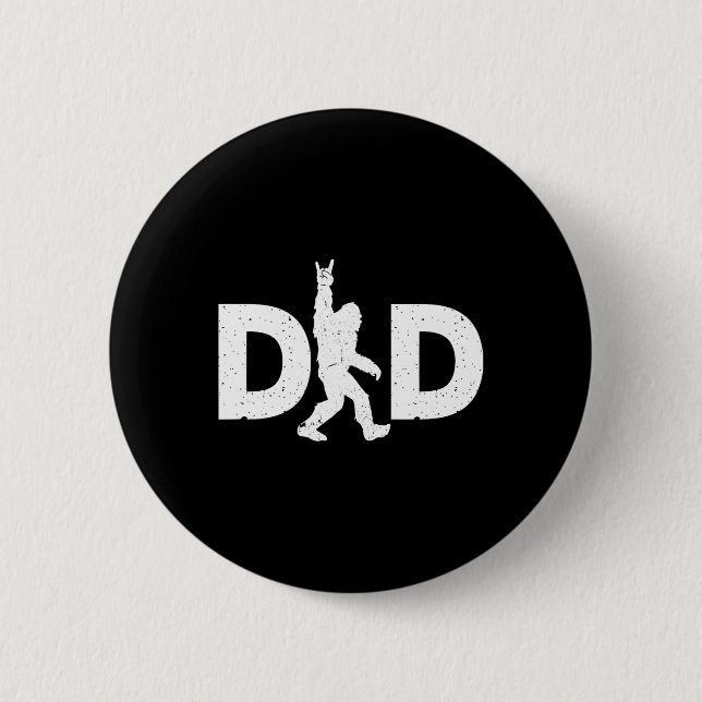 Bóton Redondo 5.08cm Dia de os pais Bigfoot (Frente)