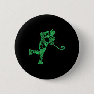 Bóton Redondo 5.08cm Dia de São Patrício Hockey Irlandês Meninos do Dia