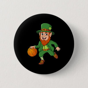 Bóton Redondo 5.08cm Dia de São Patrício Leprechaun Basball Lucky Boys