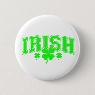 Bóton Redondo 5.08cm Dia de São Patrício Lucky Irish elegante