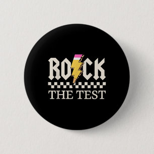 Bóton Redondo 5.08cm Dia de Testes Motivacionais para Estudantes de Pro