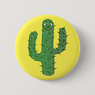Bóton Redondo 5.08cm Dia dos Mortos Felizes Cactus