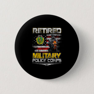 Bóton Redondo 5.08cm Dia dos Veteranos de Piolho Militar Aposentado Mem