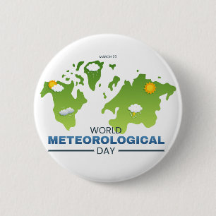 Bóton Redondo 5.08cm Dia Mundial da Meteorologia