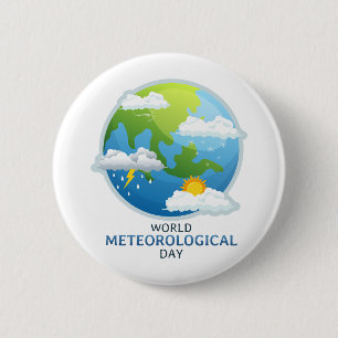 Bóton Redondo 5.08cm Dia Mundial da Meteorologia