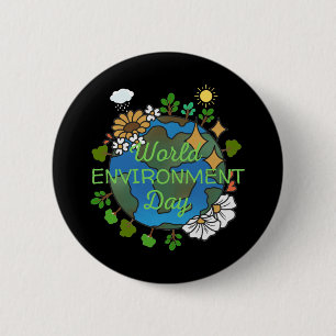 Bóton Redondo 5.08cm Dia Mundial do Ambiente