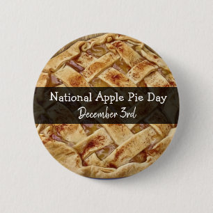 Bóton Redondo 5.08cm Dia Nacional da Pizza de Apple é dia 3 de dezembr