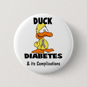 Bóton Redondo 5.08cm Diabetes de Pato - Personalizado