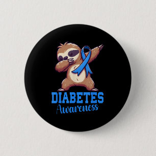 Bóton Redondo 5.08cm Diabetes Leves Sensibilização Diabetes Lenta Diabe