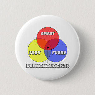 Bóton Redondo 5.08cm Diagrama Venn.. Pulmonólogos