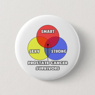 Bóton Redondo 5.08cm Diagrama Venn.. Sobreviventes de câncer de próstat