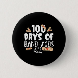 Bóton Redondo 5.08cm Dias De Bandas - Enfermeiros Escolares 100 Dias De
