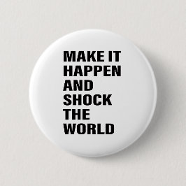 Bóton Redondo 5.08cm Dicas de Sucesso de Arte Dicas de Vida Texto do Wo