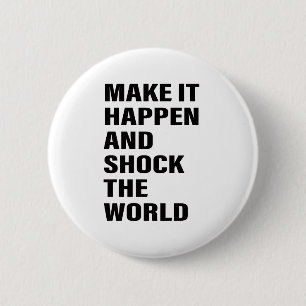 Bóton Redondo 5.08cm Dicas de Sucesso de Arte Dicas de Vida Texto do Wo