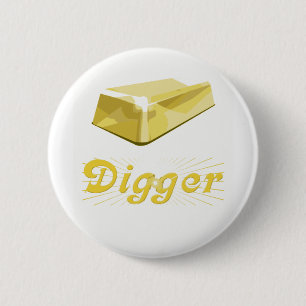 Bóton Redondo 5.08cm Dígger Dourado