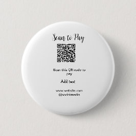 Bóton Redondo 5.08cm Digitalizar para pagar digitalização código QR adi