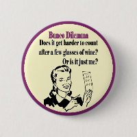 Dilema engraçado de Bunco com mulher retro