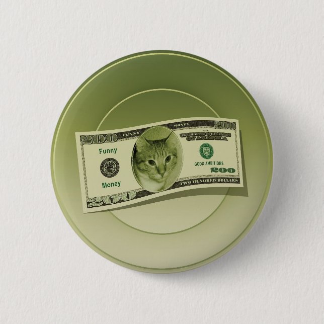 Bóton Redondo 5.08cm Dinheiro Engraçado (Frente)