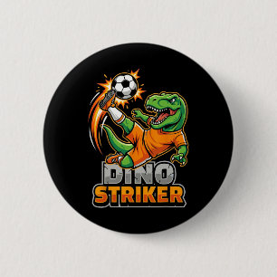 Bóton Redondo 5.08cm Dino Striker T-rex Chute de Futebol Dinossauro Eng