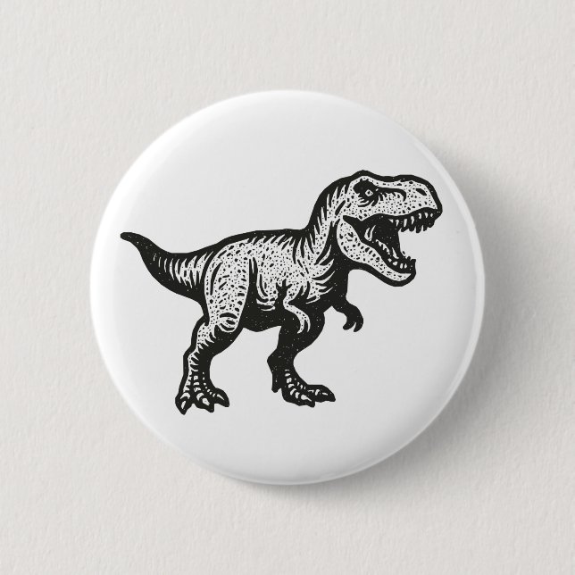 Bóton Redondo 5.08cm Dinossauro (Frente)
