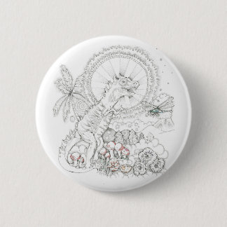 Bóton Redondo 5.08cm Dinossauro