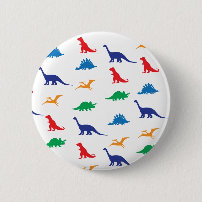 Bóton Redondo 5.08cm Dinossauros (Frente)