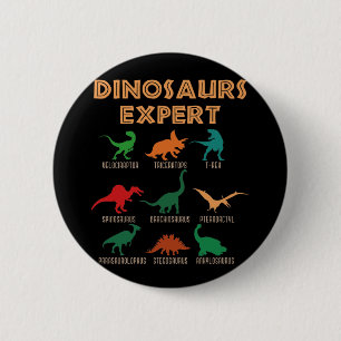 Bóton Redondo 5.08cm Dinossauros Especialistas Meninas Dino T-rex Espin