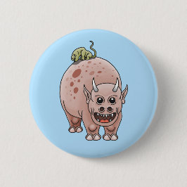 Bóton Redondo 5.08cm Dinossauros fantasmas