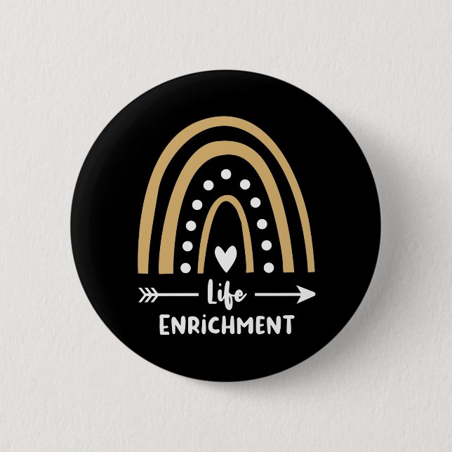 Bóton Redondo 5.08cm Diretor de Atividade de Enriquecimento de Vida Rai (Frente)