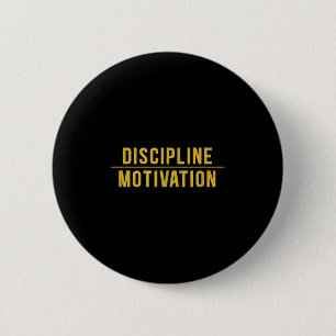 Bóton Redondo 5.08cm Disciplina Sobre Motivação Musc De Hustle Workout 