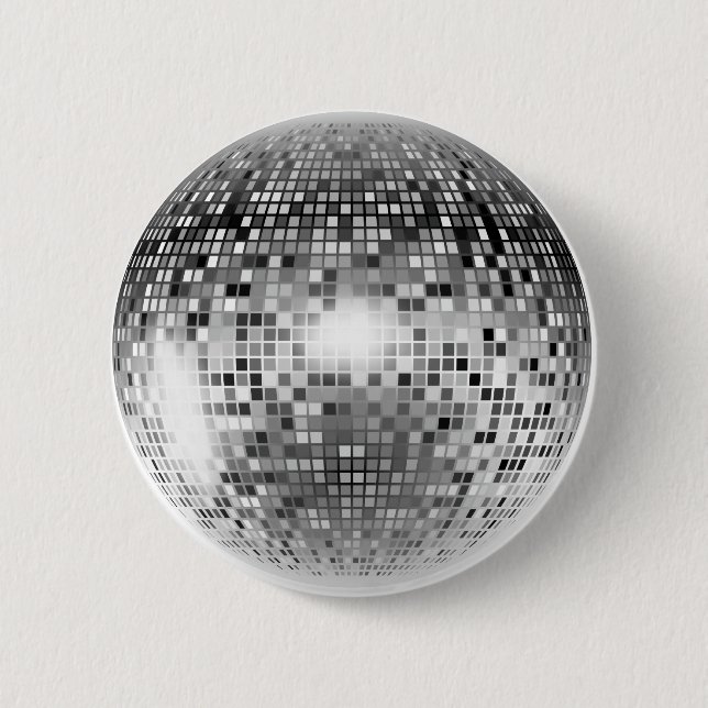 Bóton Redondo 5.08cm Disco Ball (Frente)