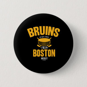 Bóton Redondo 5.08cm Disco de hóquei Boston Bruins preto oficialmente l