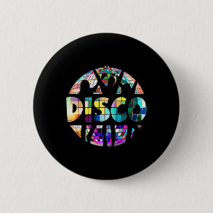 Bóton Redondo 5.08cm Disco Funny 70s Vintage Theme Dançando 70's Mulher