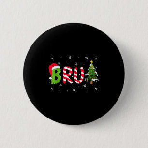 Bóton Redondo 5.08cm Dito de Natal Bruh Irmão Engraçado Homens Rapazes 