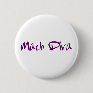 Bóton Redondo 5.08cm Diva da matemática
