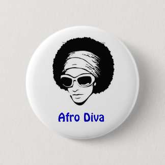 Bóton Redondo 5.08cm Diva do Afro