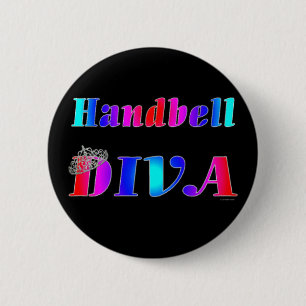 Bóton Redondo 5.08cm Diva do Handbell