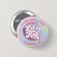 Diversão Retro Roller Skating Girls Birthday Favor