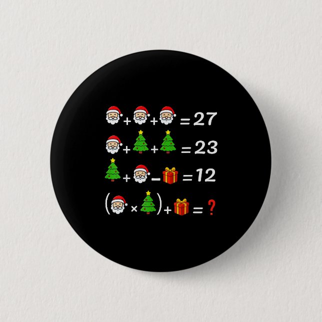 Bóton Redondo 5.08cm Divertido 67 Meme Natal Professor de Matemática Pa (Frente)