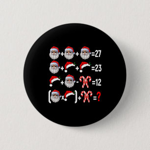 Bóton Redondo 5.08cm Divertido 67 Meme Papai Noel Árvore de Natal Profe