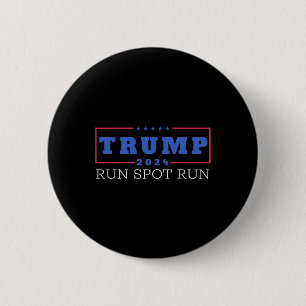 Bóton Redondo 5.08cm Divertido pró Trump 2024 Corra Local Corra Trump K