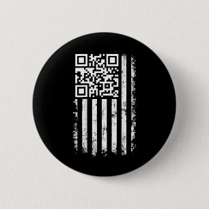 Bóton Redondo 5.08cm Divertido Qr Escaneie Me Presidente Trump 4547 Tru