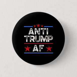 Bóton Redondo 5.08cm Divertido Retro Anti-trump Af 