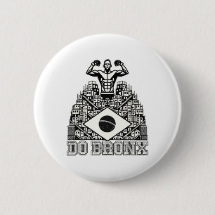 Bóton Redondo 5.08cm Do Bronx Favela Mma Bjj Kickboxing Muay Thai Boxin
