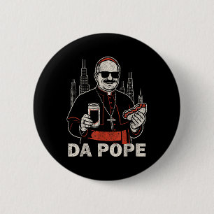 Bóton Redondo 5.08cm Do Papa Da América O Papa Leo Xiv Engraçado Vi