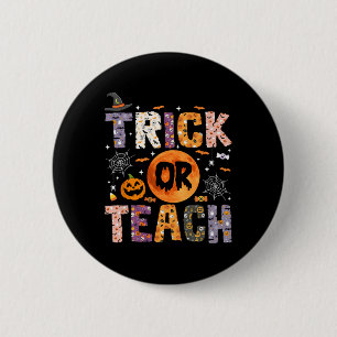 Bóton Redondo 5.08cm Docente Ou Ensino Engraçados Professores Halloween
