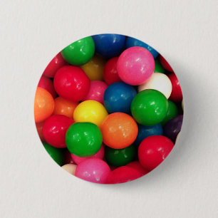 Bóton Redondo 5.08cm Doces coloridos da bola de goma