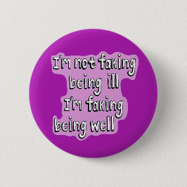 Bóton Redondo 5.08cm Doença crônica não bem Invisível