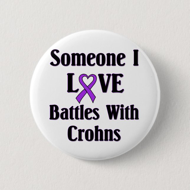 Bóton Redondo 5.08cm Doença de Crohns (Frente)